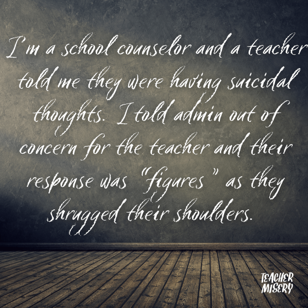Anonymous contribution from a teacher on their experience in the profession - June 2023 #4