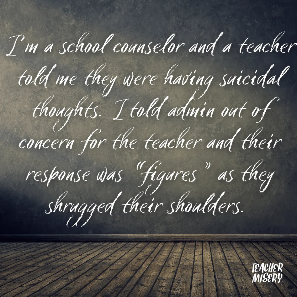 Anonymous contribution from a teacher on their experience in the profession - June 2023 #4