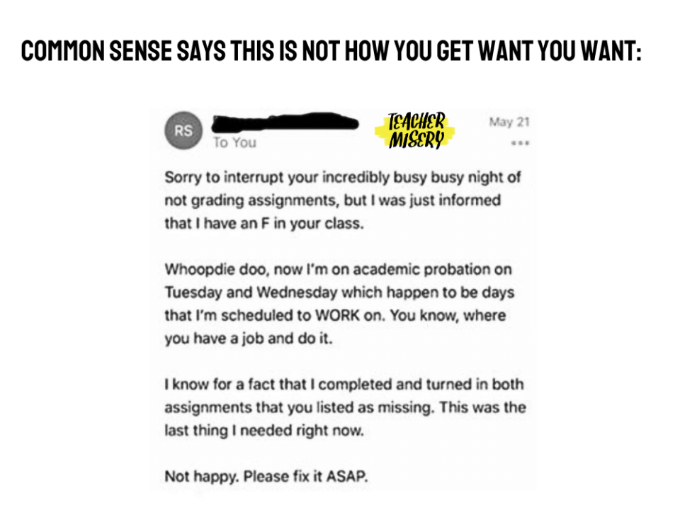 what to say at the end of an email to your teacher