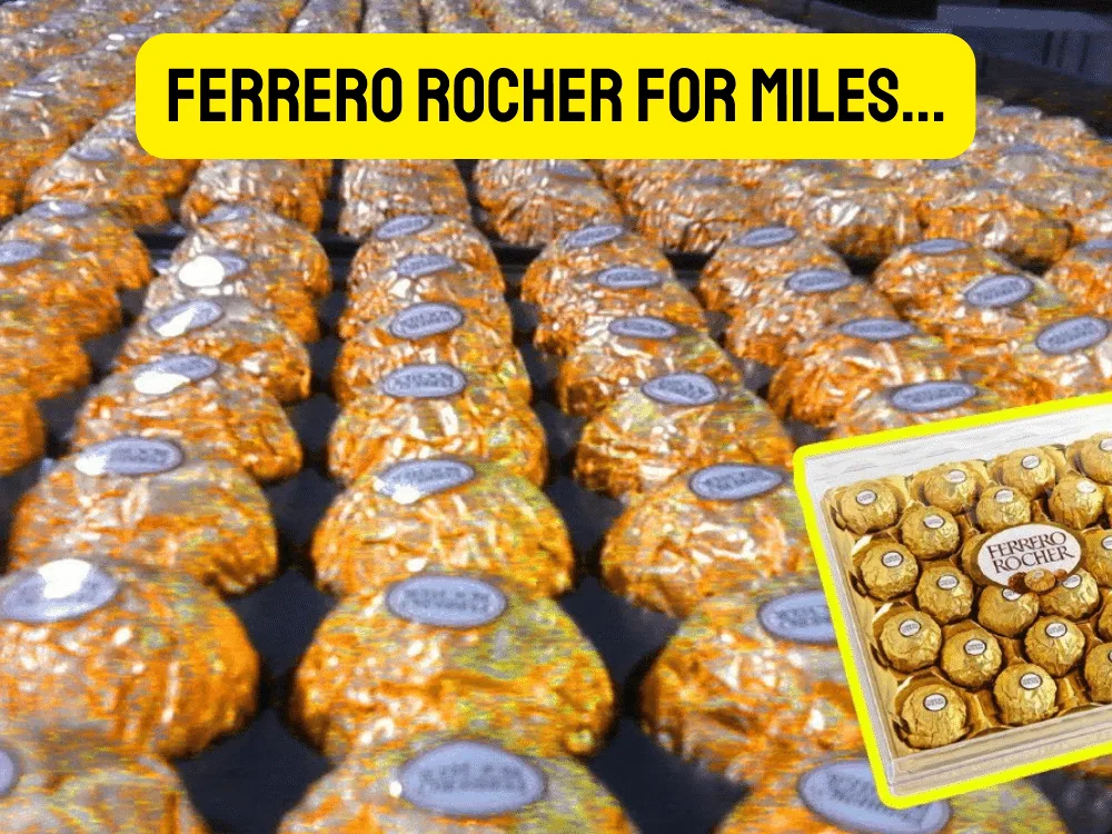 Rows of Ferrero Rocher chocolates, a teacher appreciation gift that's usually given away.
