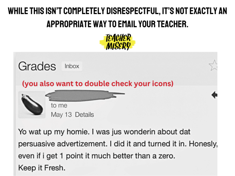 how to start an email to an old teacher