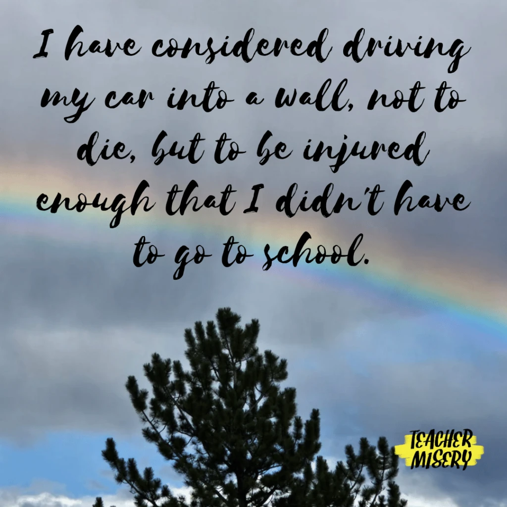 Anonymous contribution from a teacher on their experience in the profession - September 2023 #5