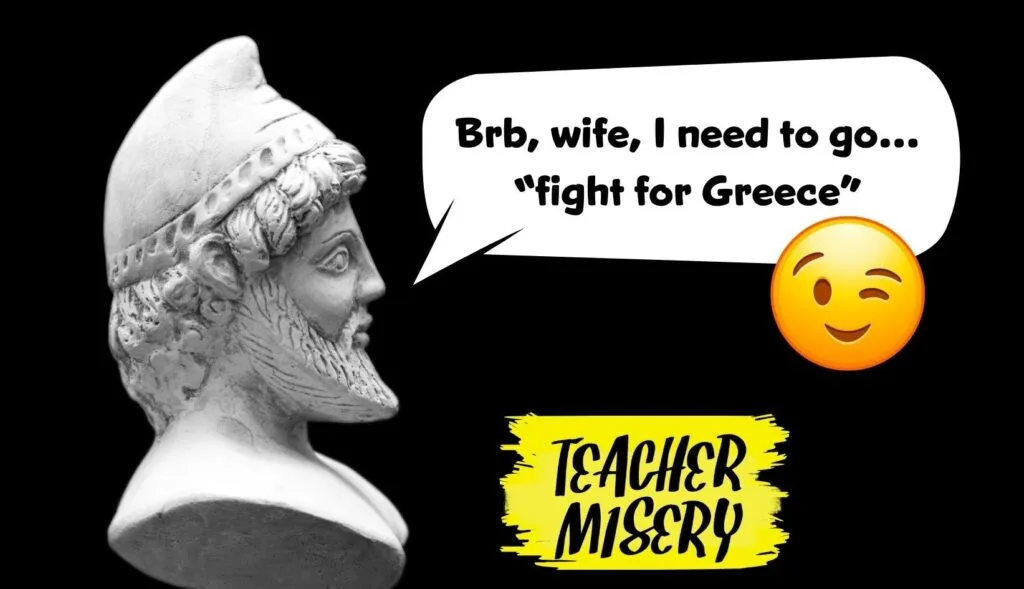 A marble bust of Odysseus referencing the funny exam answer on the topic earlier in the article.