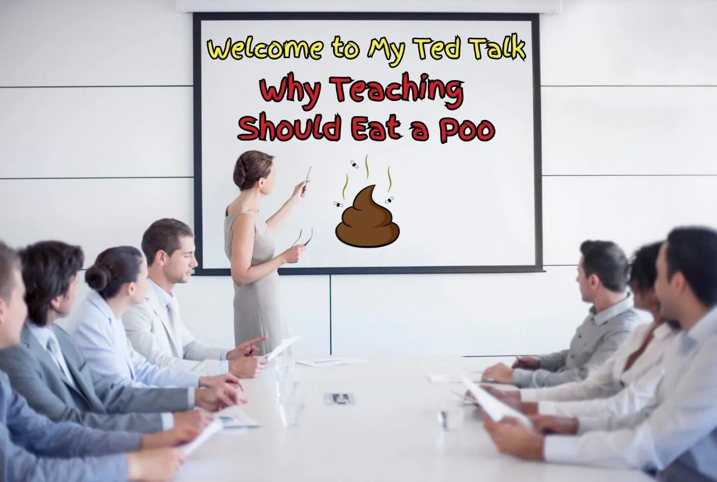 A former teacher gives a presentation on why she hates teaching.