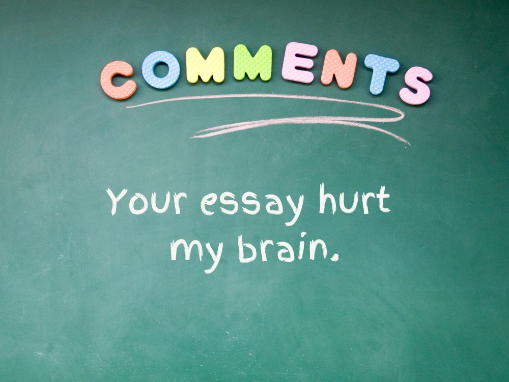 List of Comments for Student Writing