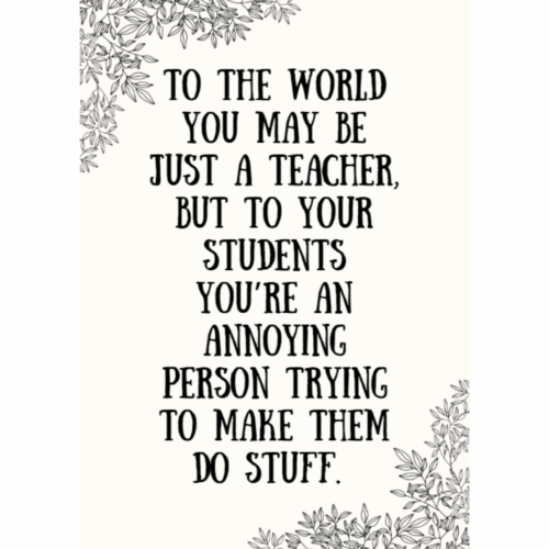 Free Funny Classroom Poster