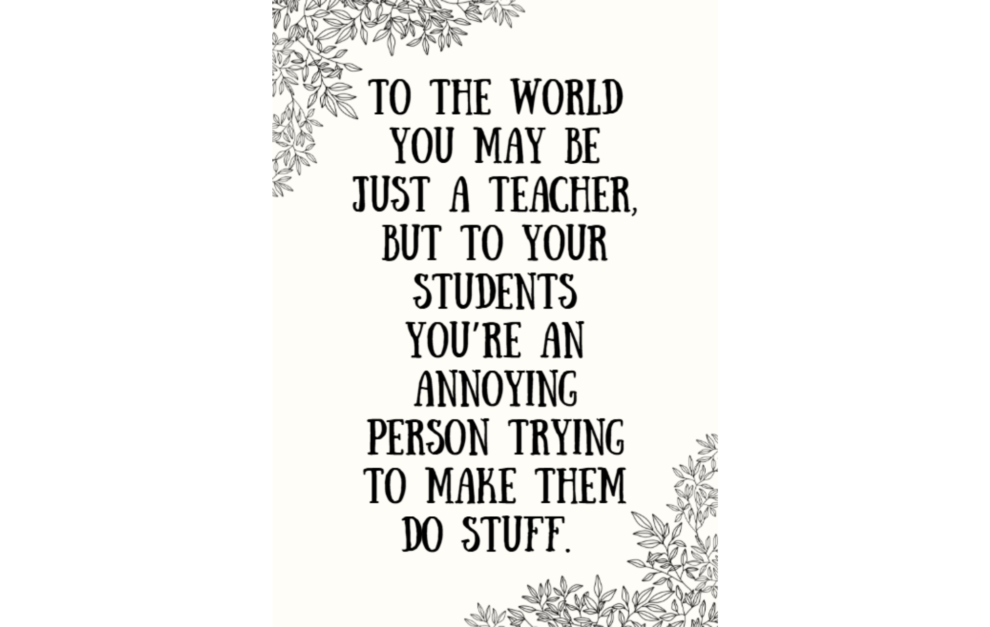 Free Funny Classroom Poster