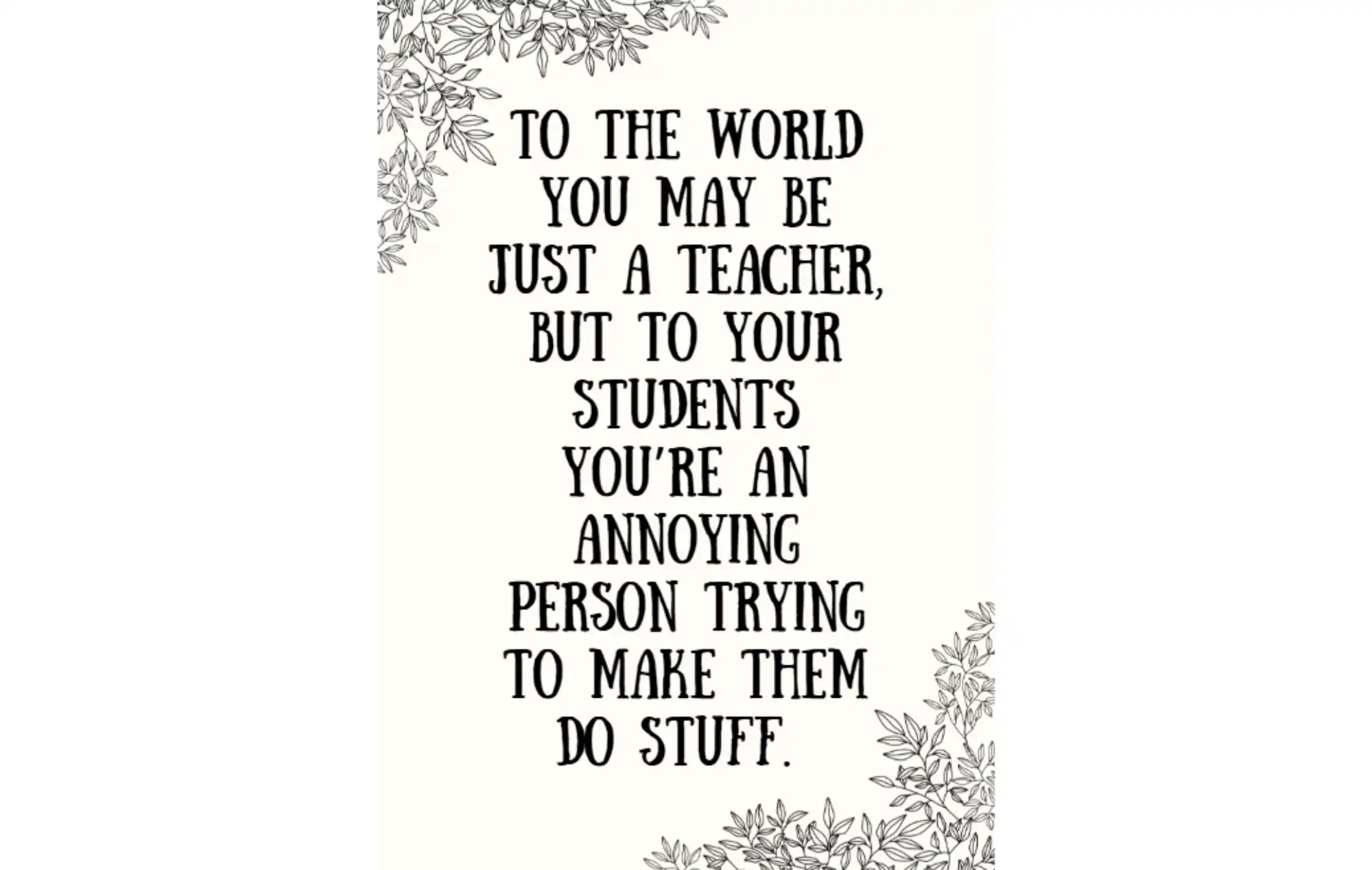 Free Funny Classroom Poster